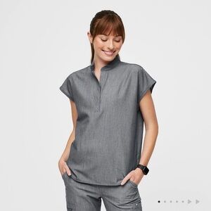 NEW Figs Graphite Rafaela Scrub Top